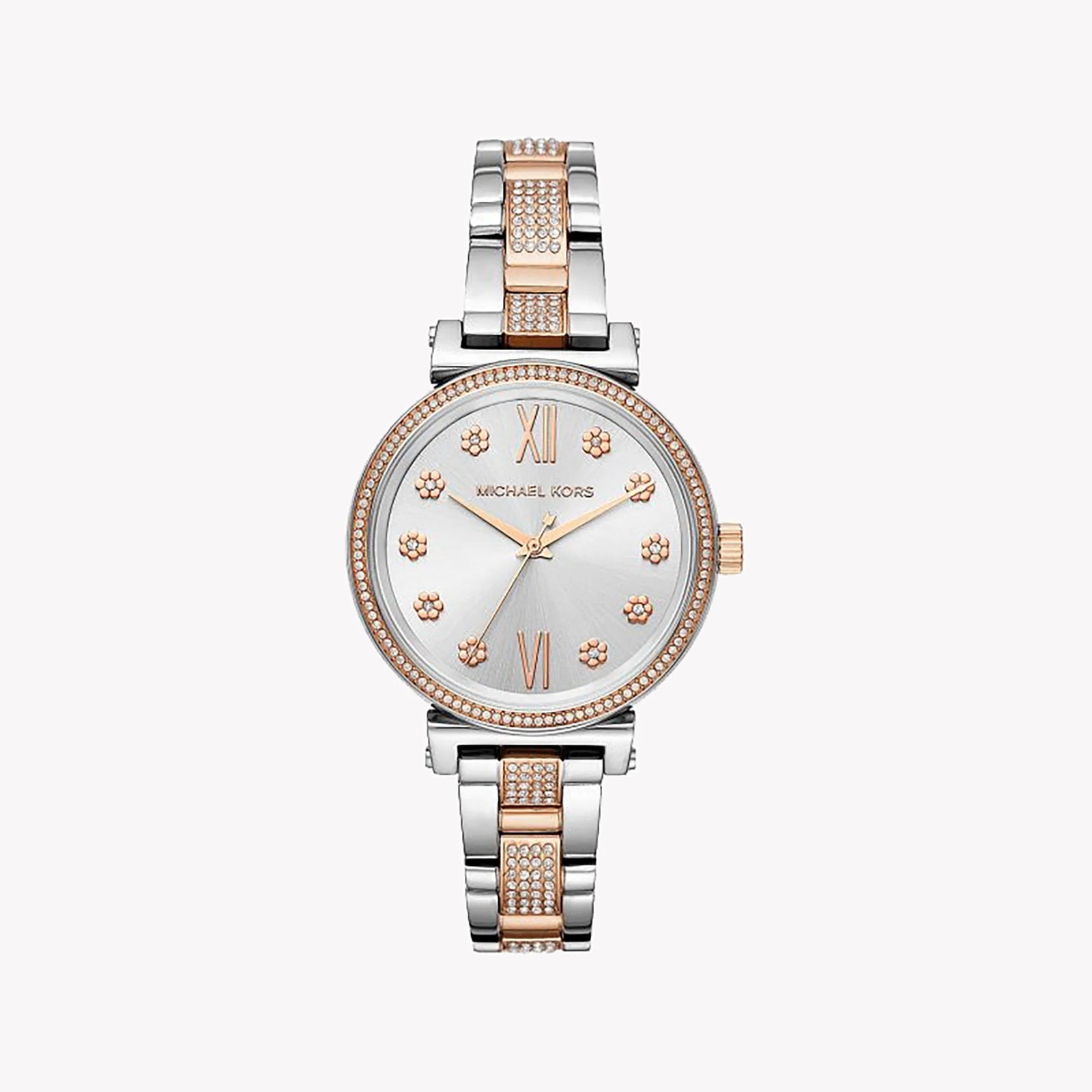 Michael Kors Women's Silver & Gold Watch, White Dial | Mk3880 by i-watch