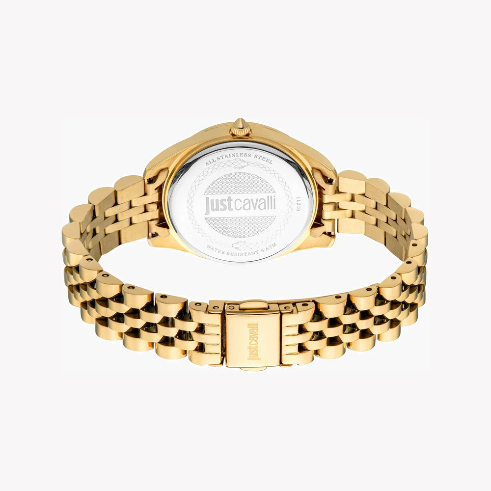 Just Cavalli Women's Gold Stainless Steel Watch, Silver Dial | Jc1l210m0455 by i-watch
