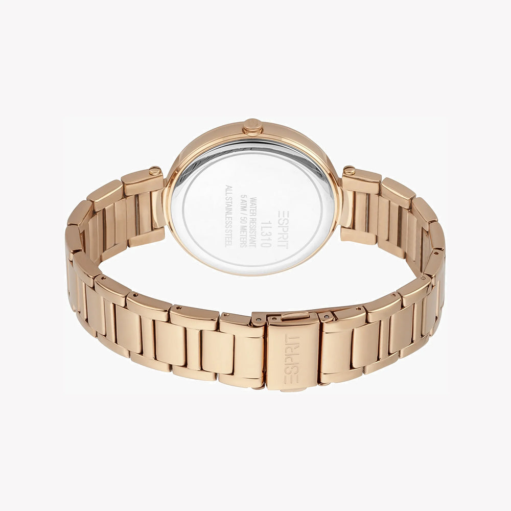 Esprit Women's Rose Gold Watch, Stainless Steel | Es1l090m0035 by i-watch