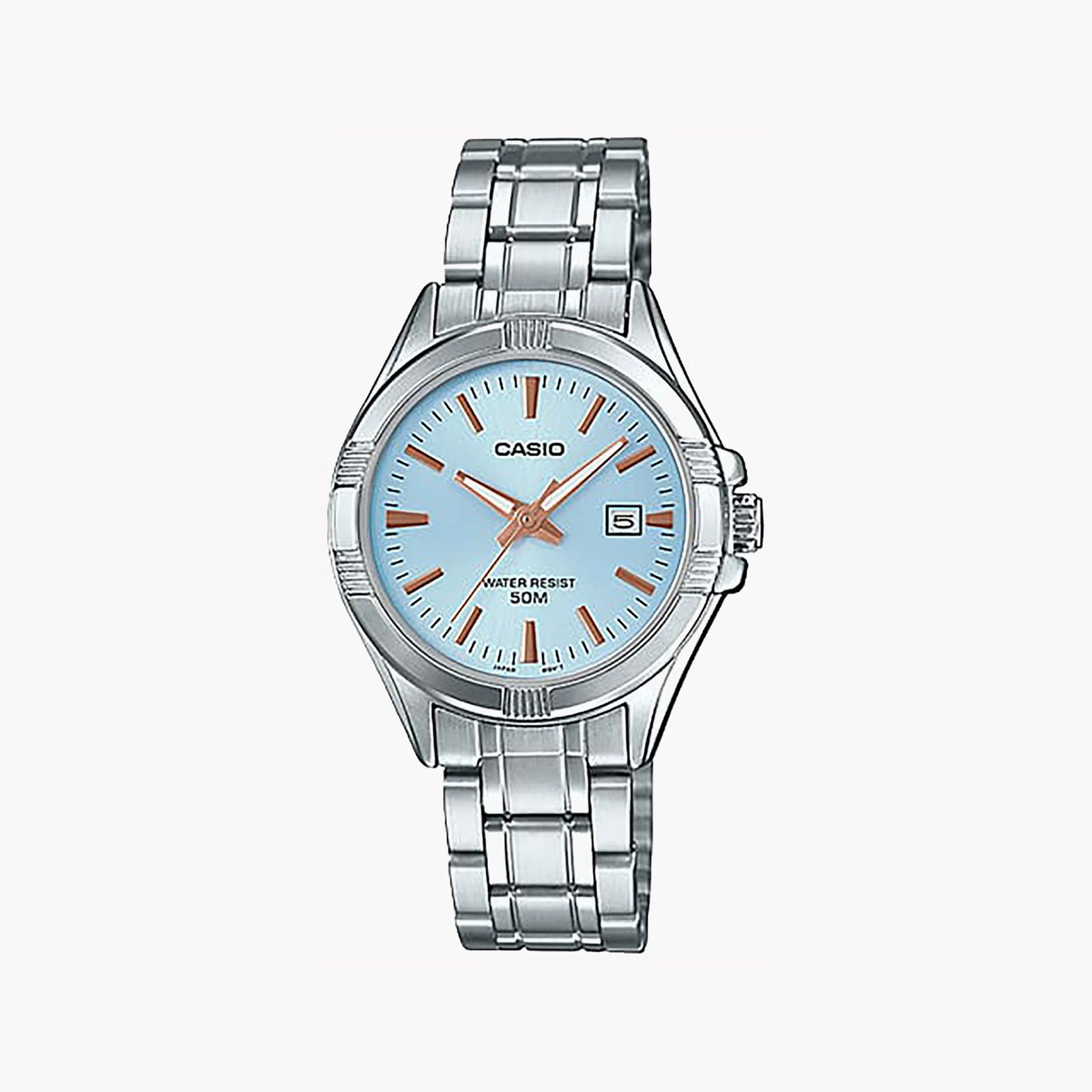 Casio Men's Silver Watch, Blue Dial | Mtp-1308d-2avdf by i-watch