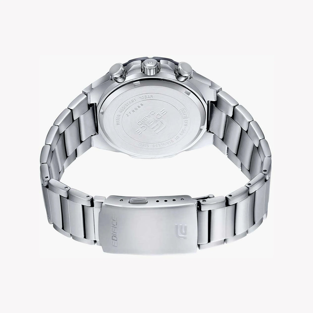 Edifice Men's Silver Stainless Steel, Black Dial | Efr-569db-1avudf by i-watch