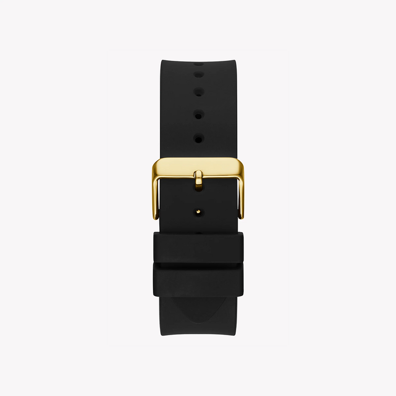 Guess Women's Gold Stainless Steel, Black Silicon | Gw0208g2 by i-watch