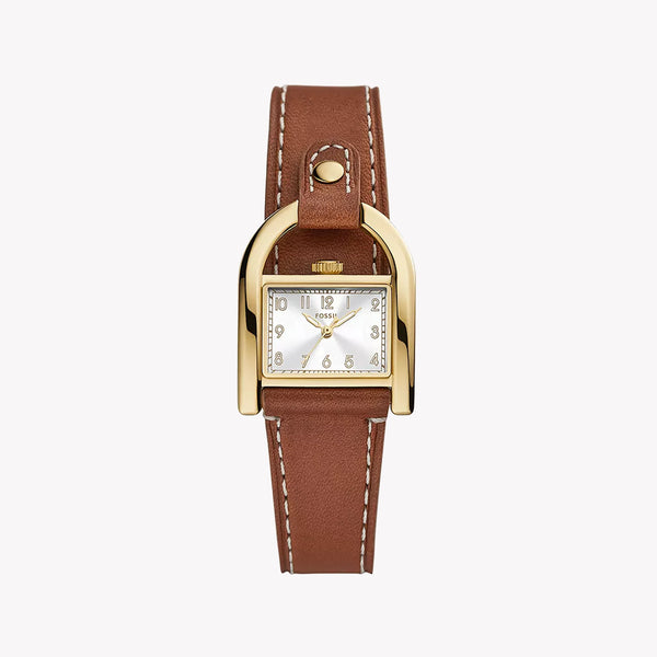 Fossil Women's Gold Stainless Steel, Brown Leather | Es5264 by i-watch
