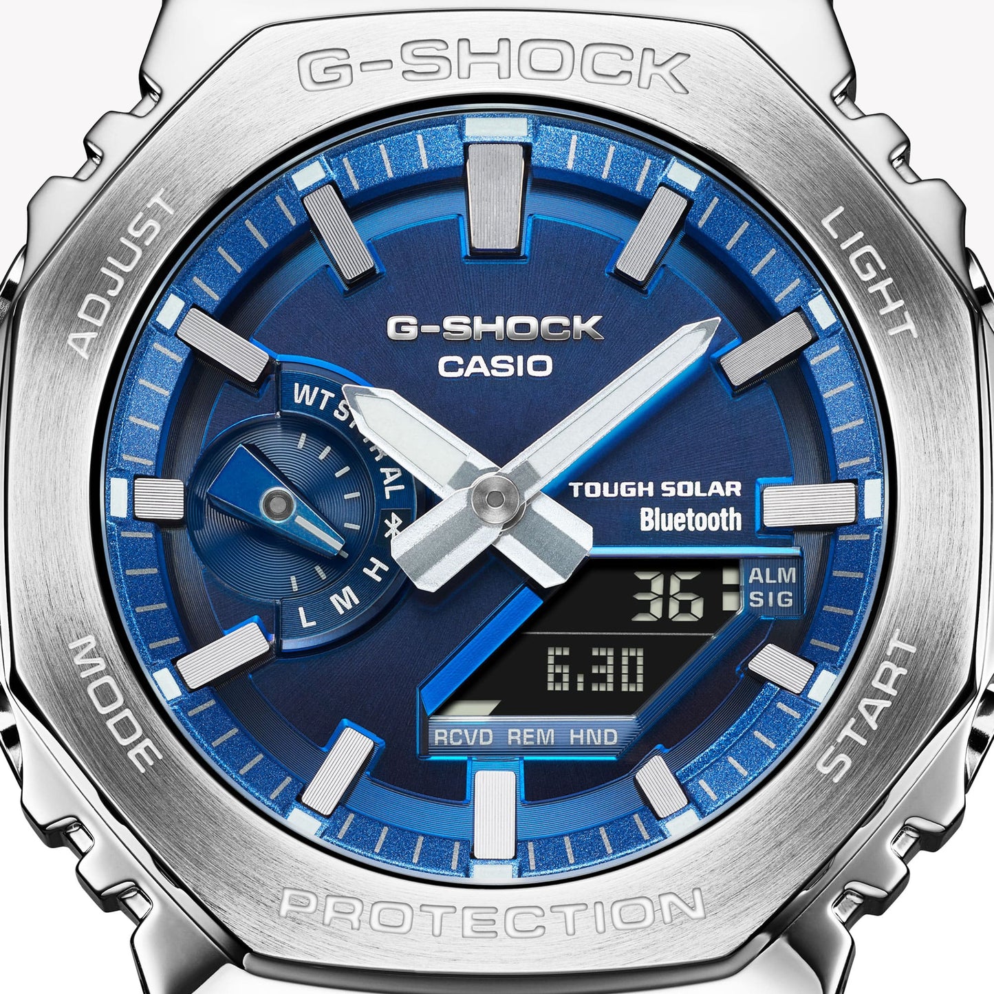 CASIO G-SHOCK GM-B2100AD-2A MASTER OF G OAK FULL METAL - BLUE VAPOR SERIE Bluetooth Men's Watch