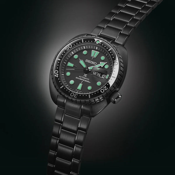 Seiko Prospex Men's Black Stainless Steel Watch, Black Dial | Srpk43k1 by i-watch