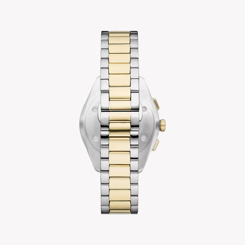 Emporio Armani Women's Silver/Gold Watch, Beige Dial | Ar11605 by i-watch