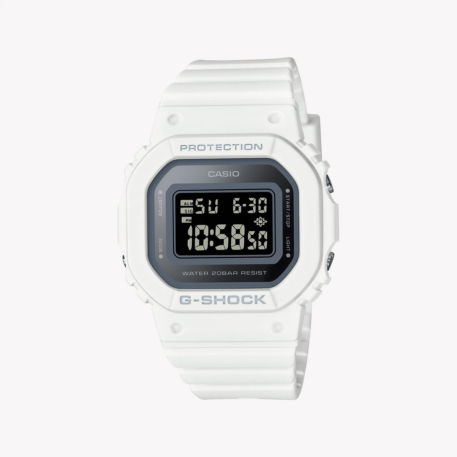 G-Shock Unisex White Resin Watch, Sporty Style | Gmd-S5600-7dr by i-watch