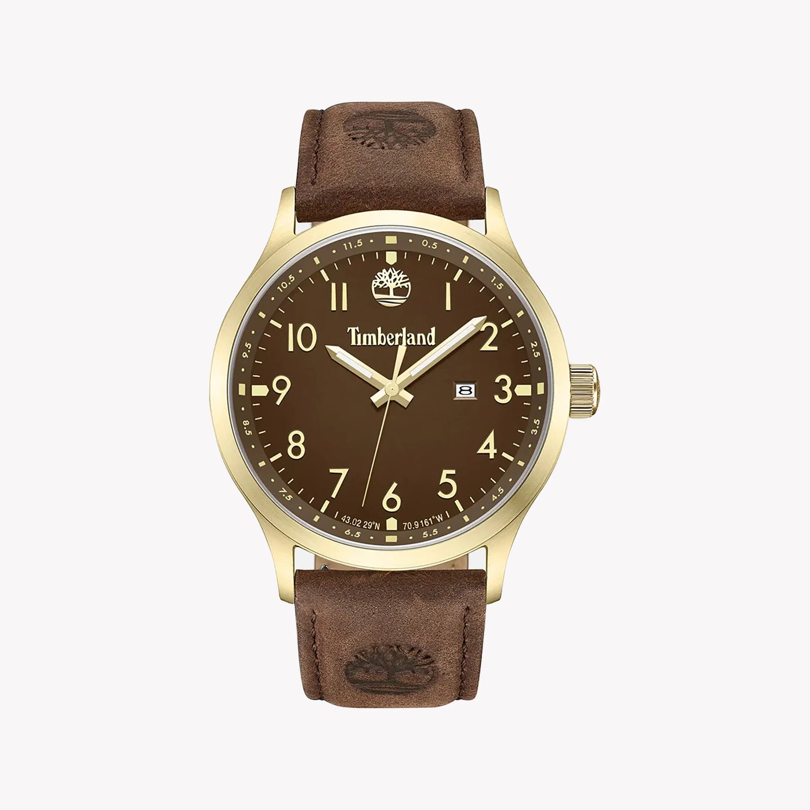 Timberland Men's Gold Watch, Brown Leather | Tdwgb0010104 by i-watch