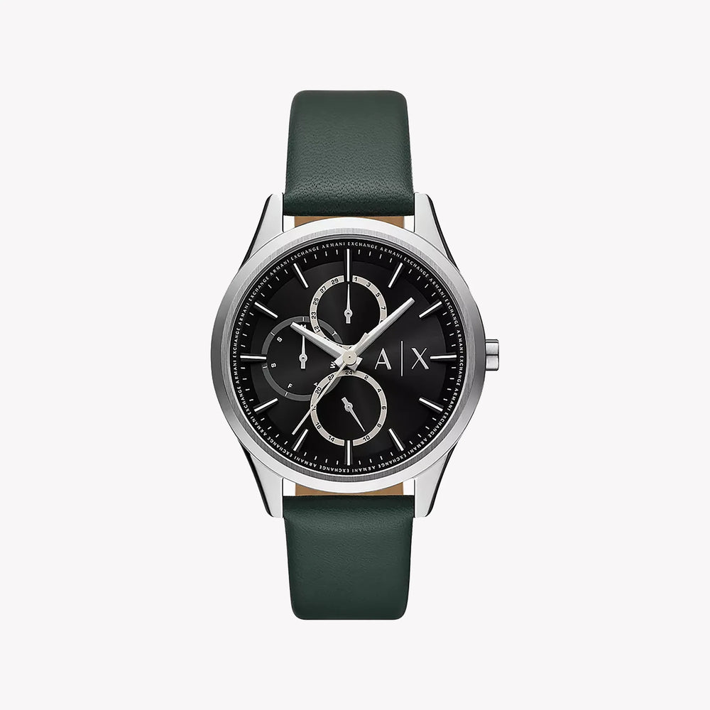 Armani Exchange Women's Green Leather Watch, Black Dial | Ax1883 by i-watch