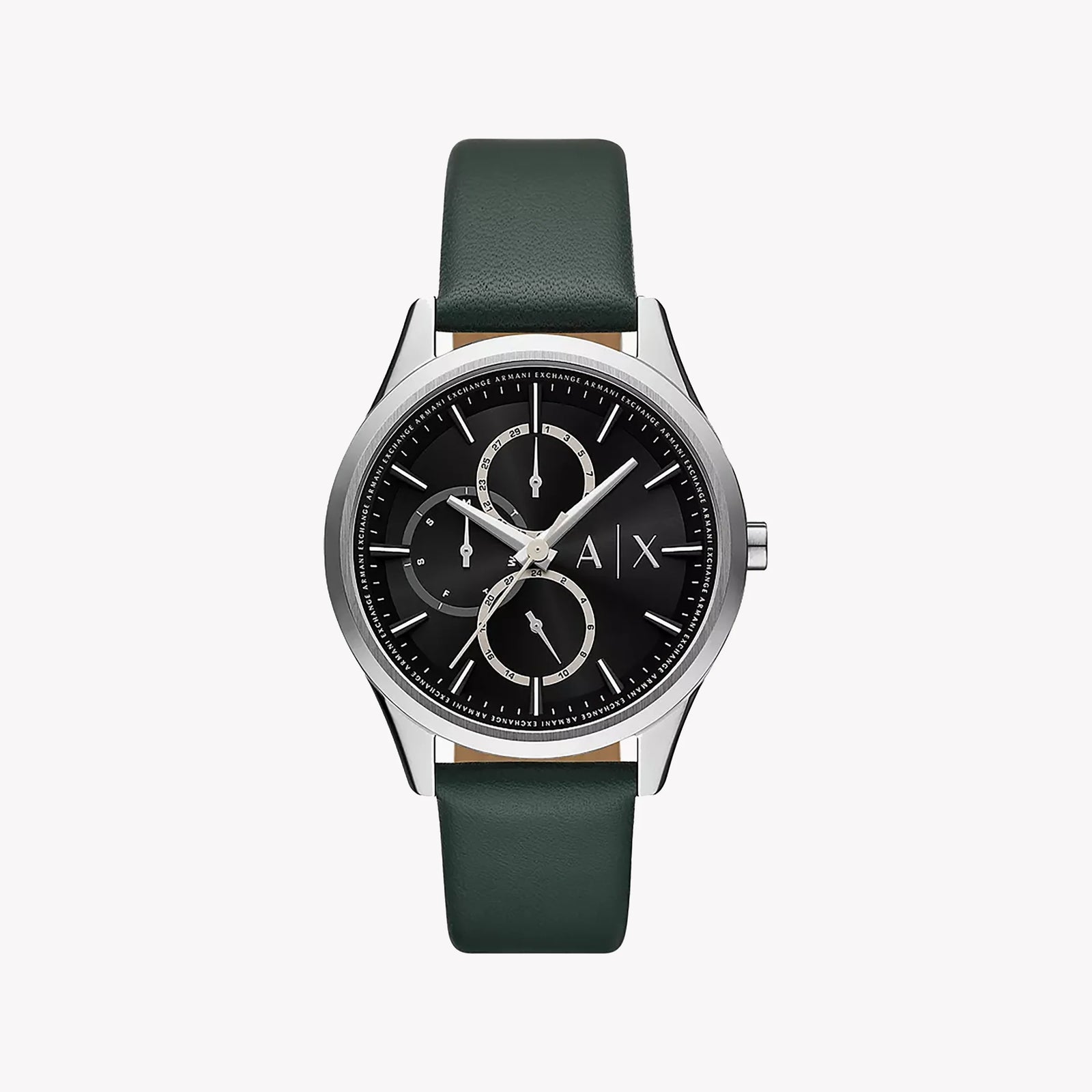 Armani Exchange Women's Green Leather Watch, Black Dial | Ax1883 by i-watch