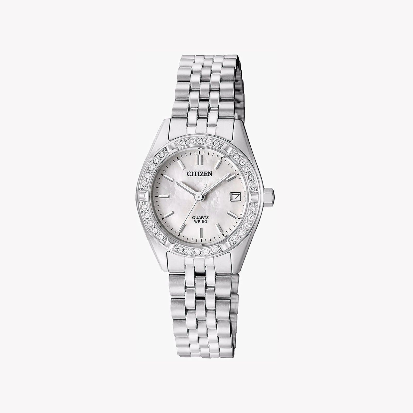 Citizen Women's Silver Stainless Steel Watch, Silver Dial | Eu6060-55d by i-watch