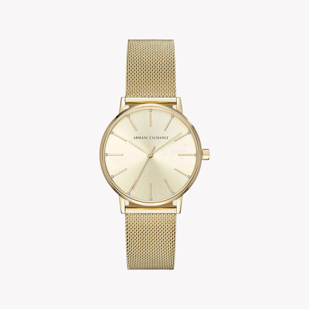 ARMAANI EXCHANGE AX5536 GOLD ELEGANCE - TIMELESS WOMEN'S WATCH WITH STUNNING AESTHETIC & FUNCTIONALITY