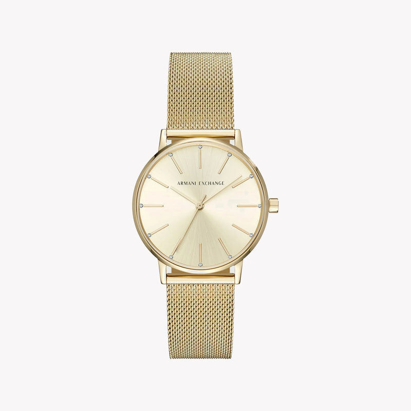 ARMAANI EXCHANGE AX5536 GOLD ELEGANCE - TIMELESS WOMEN'S WATCH WITH STUNNING AESTHETIC & FUNCTIONALITY