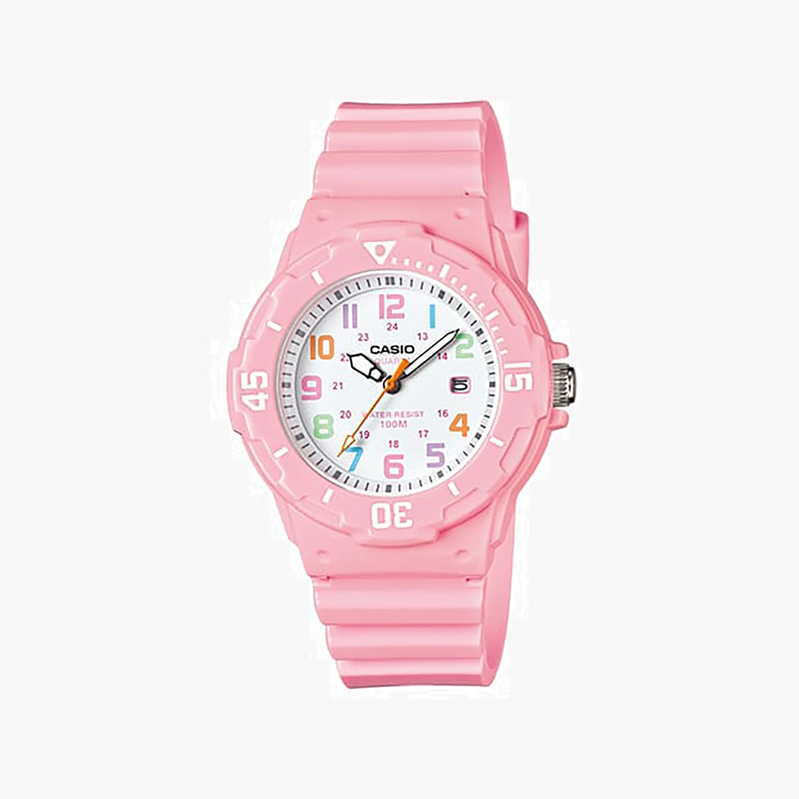Casio Women's Pink Resin Watch, White Dial | Lrw-200h-4b2v by i-watch