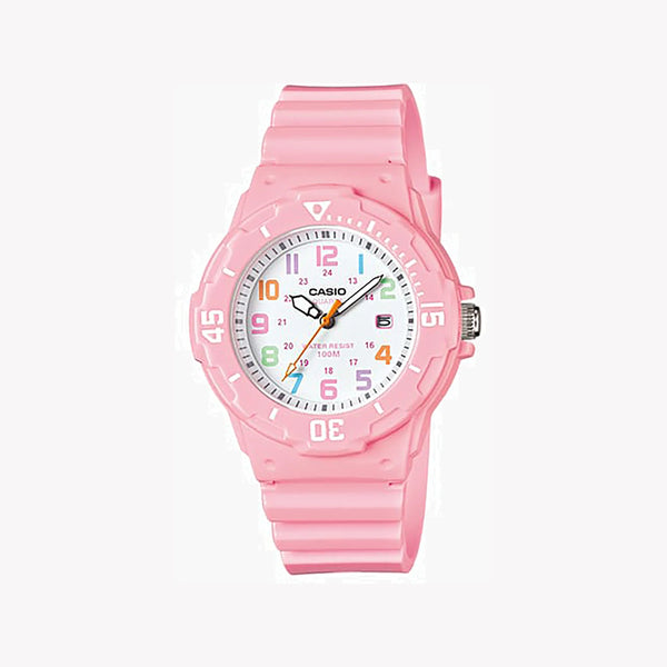 Casio Women's Pink Resin Watch, White Dial | Lrw-200h-4b2v by i-watch