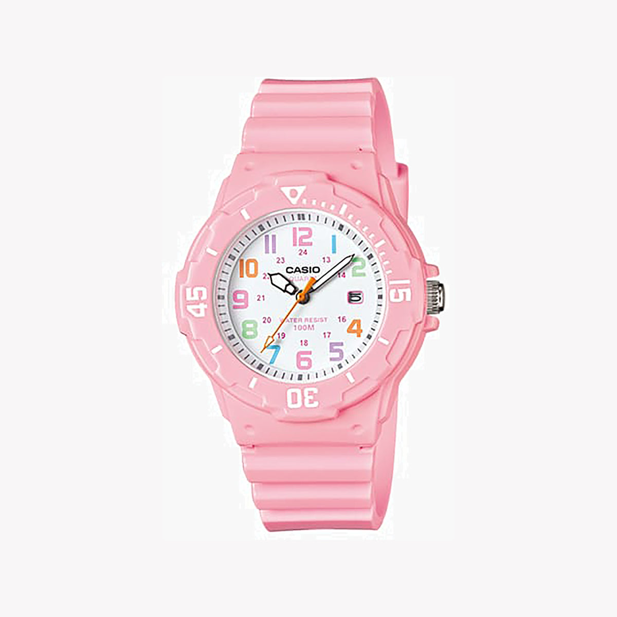 CASIO Women's Watch with Pink Resin Case and Pink Resin Band