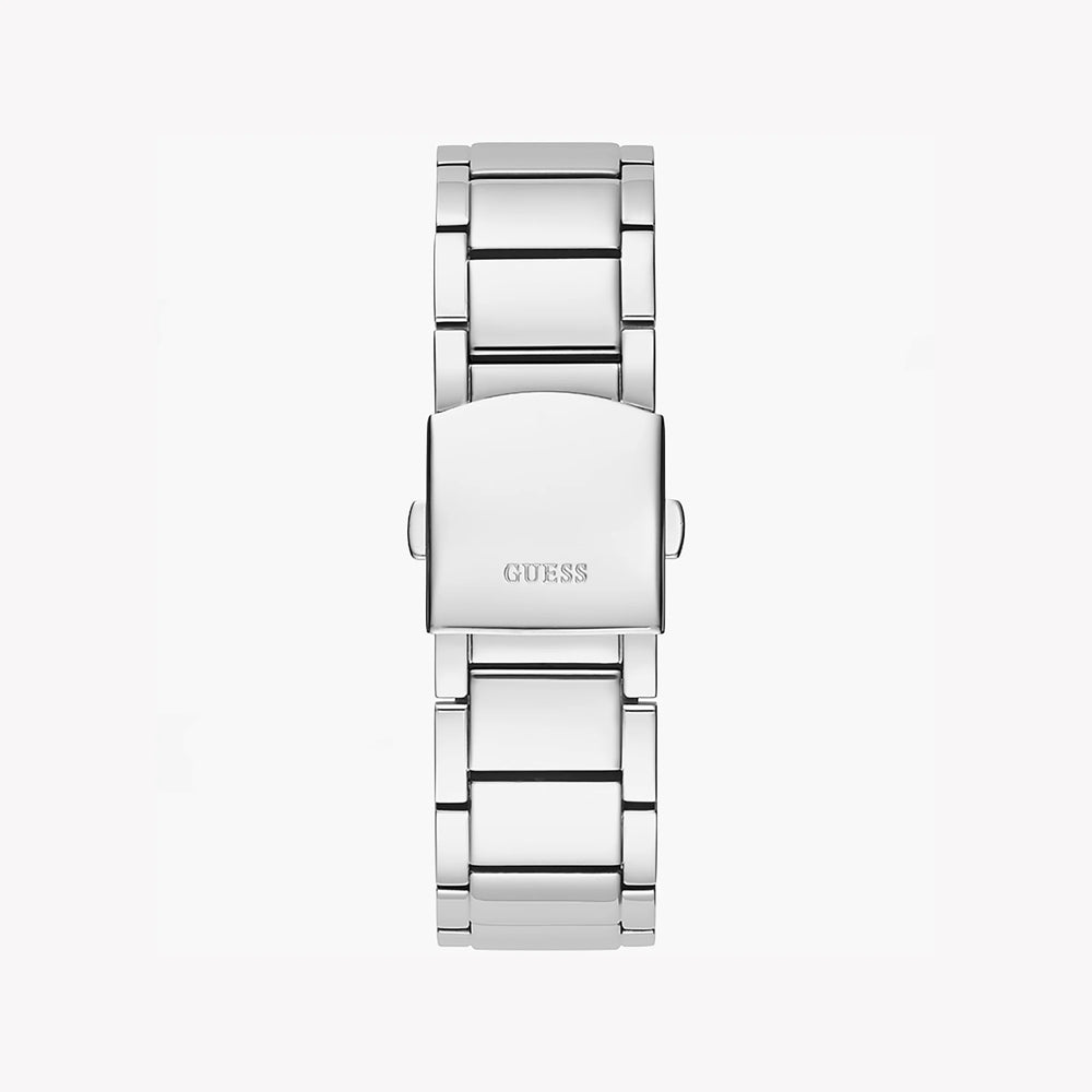 Guess Unisex Silver Stainless Steel Watch, Clear Dial | Gw0323g1 by i-watch