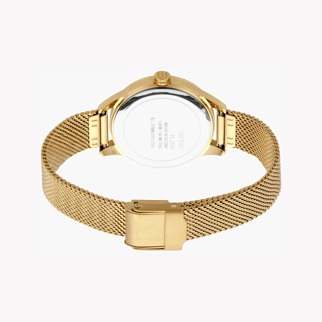 ESPRIT Women's Watch with Gold Stainless Steel Case and Gold Stainless Steel Band-i-Watch-3