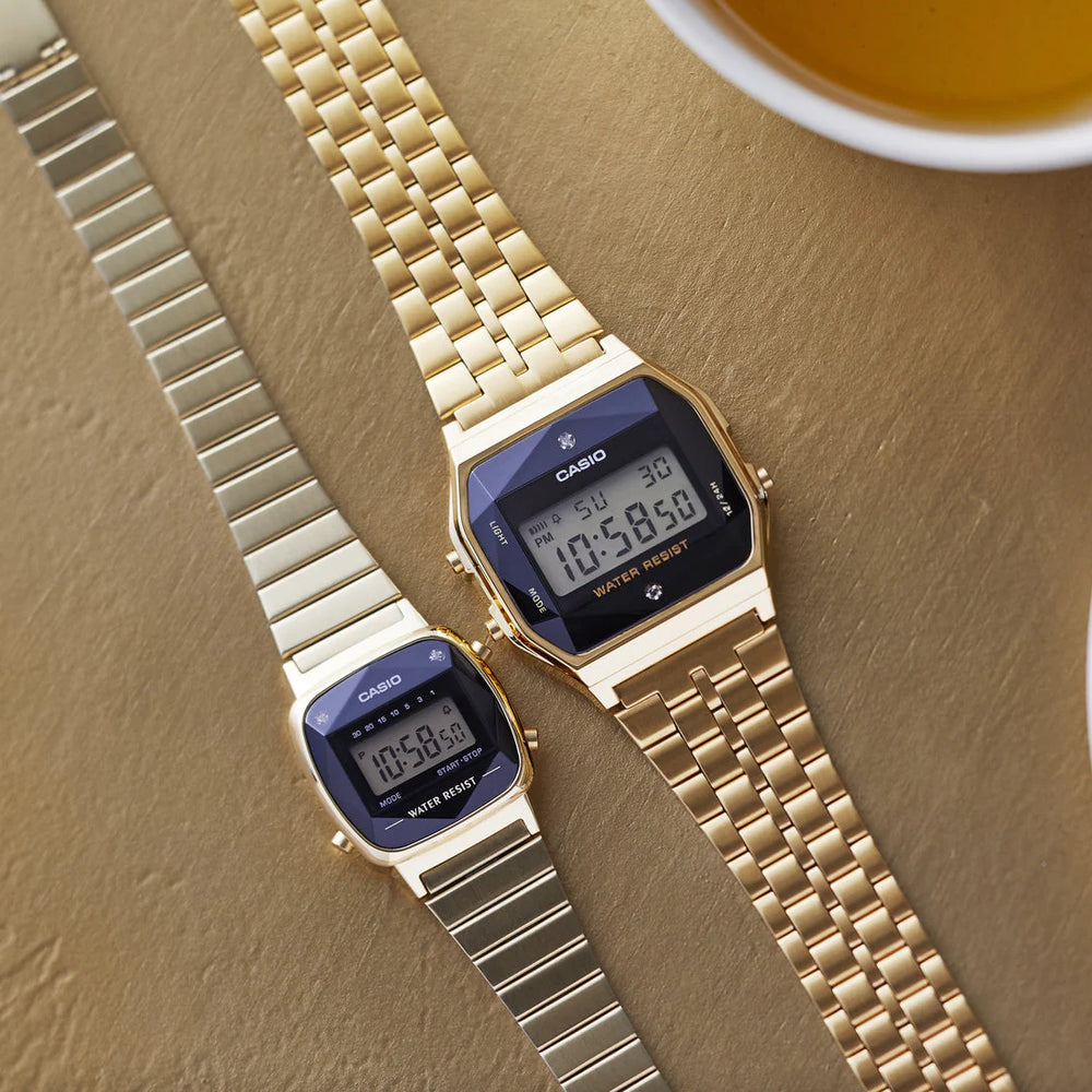 Casio A159wged-1df Sporty Elegance - Golden Digital Timepiece For Work & Play by i-watch