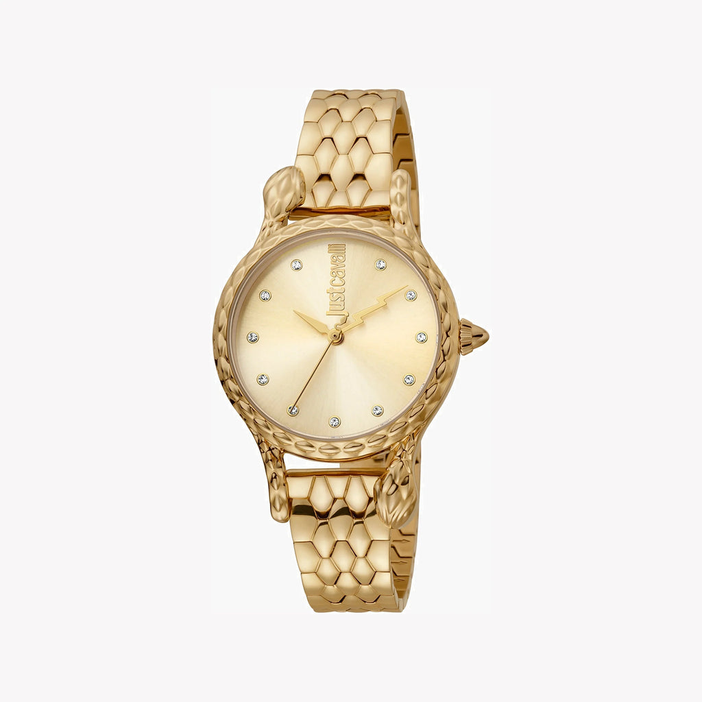 JUST CAVALLI Women's Watch with Gold Stainless Steel Case and Gold Stainless Steel Band-i-Watch-2