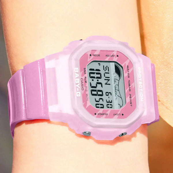 Pink Baby-G Blx-565s-4dr - Adventure Ready Women's Watch With Tide Graph & Shock Resistance by i-watch
