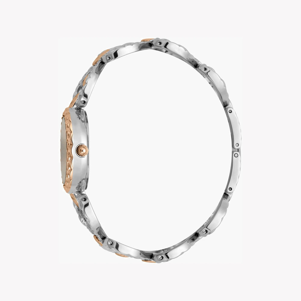 Just Cavalli Women's Silver & Rose Gold Watch, Silver Dial | Jc1l132m0055 by i-watch