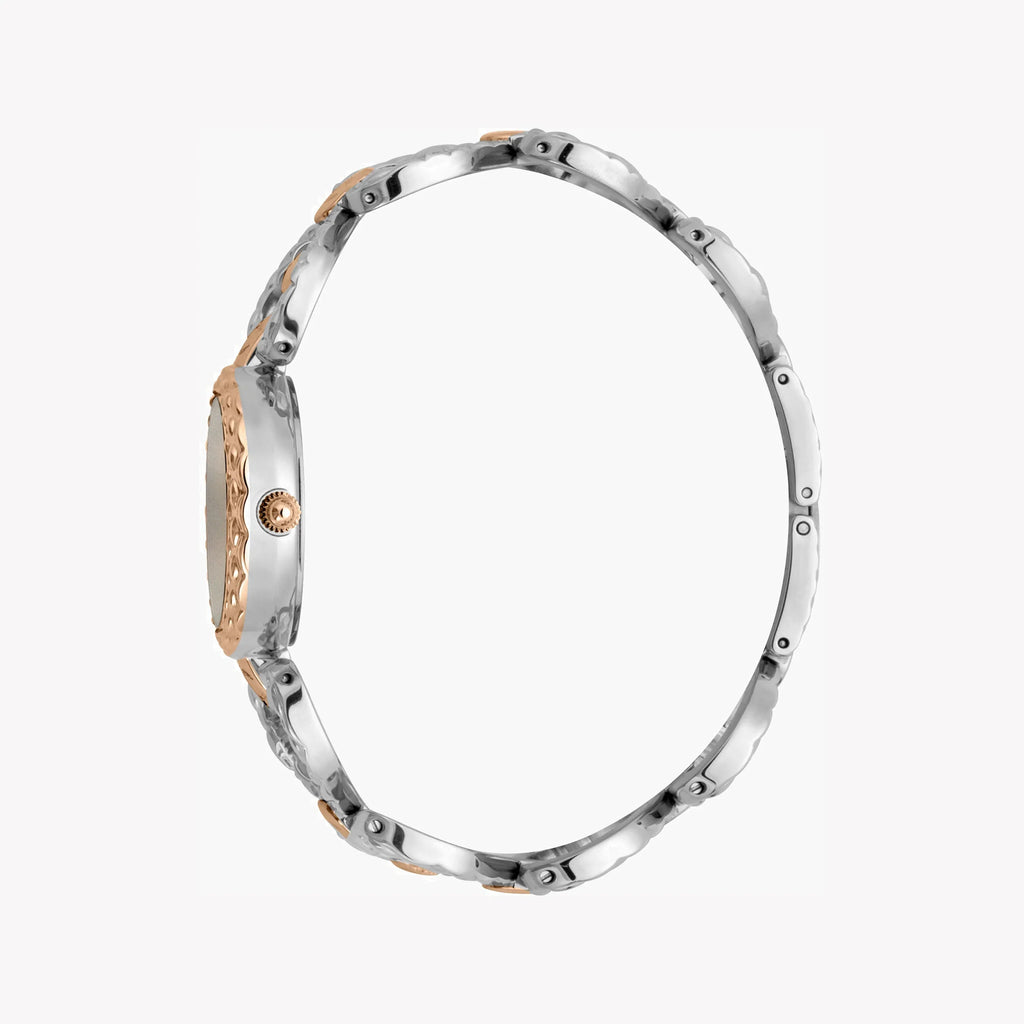 JUST CAVALLI Women's Watch with Silver Stainless Steel Case and Silver & Rose Gold Stainless Steel Band-i-Watch-2