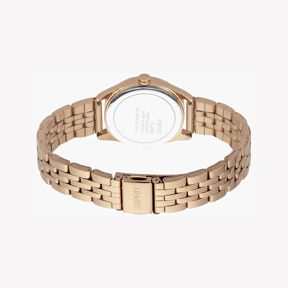 Esprit Women's Rose Gold Watch, Stainless Steel Band | Es1l197m0055 by i-watch