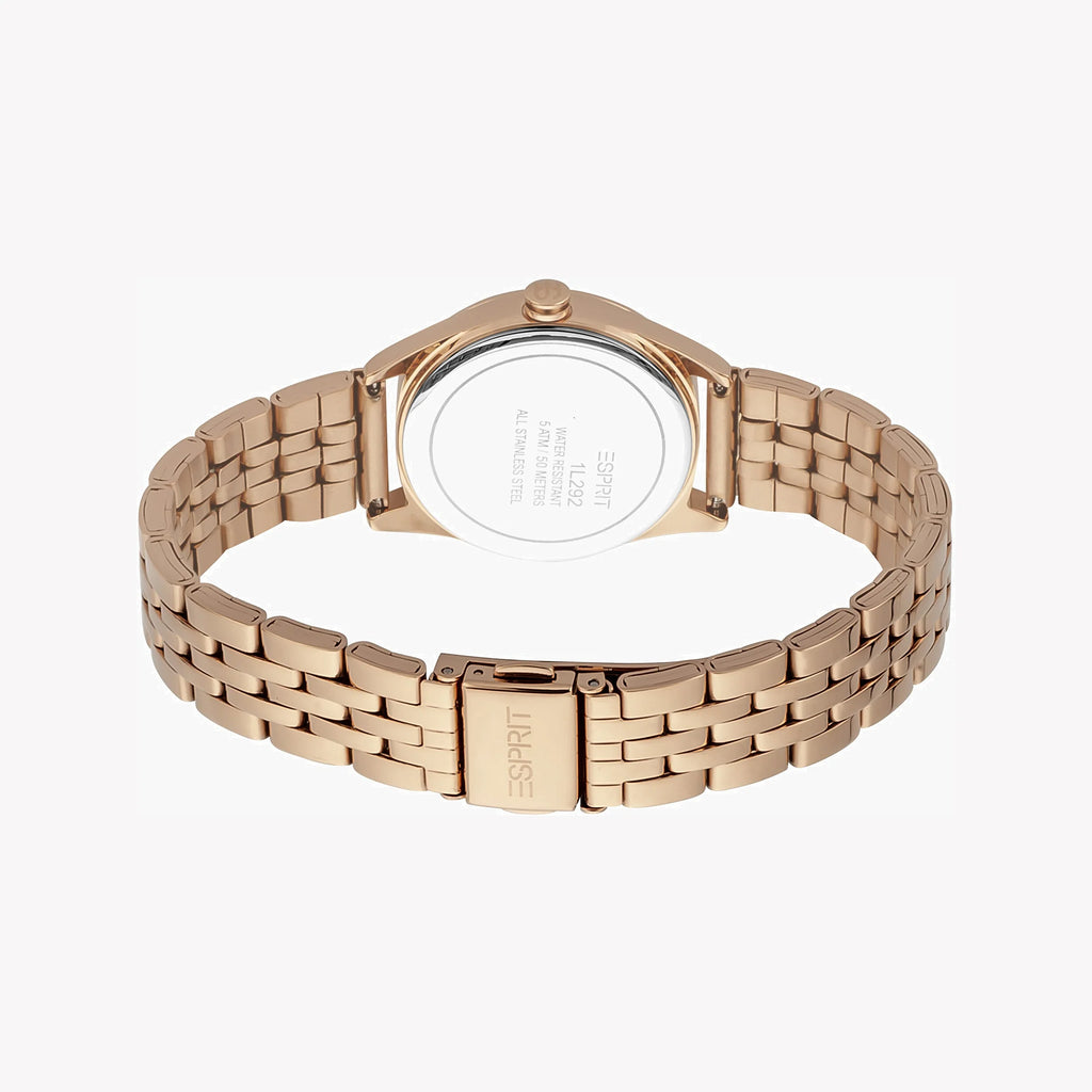 ESPRIT Women's Watch with Rose Gold Stainless Steel Case and Rose Gold Stainless Steel Band-i-Watch-3