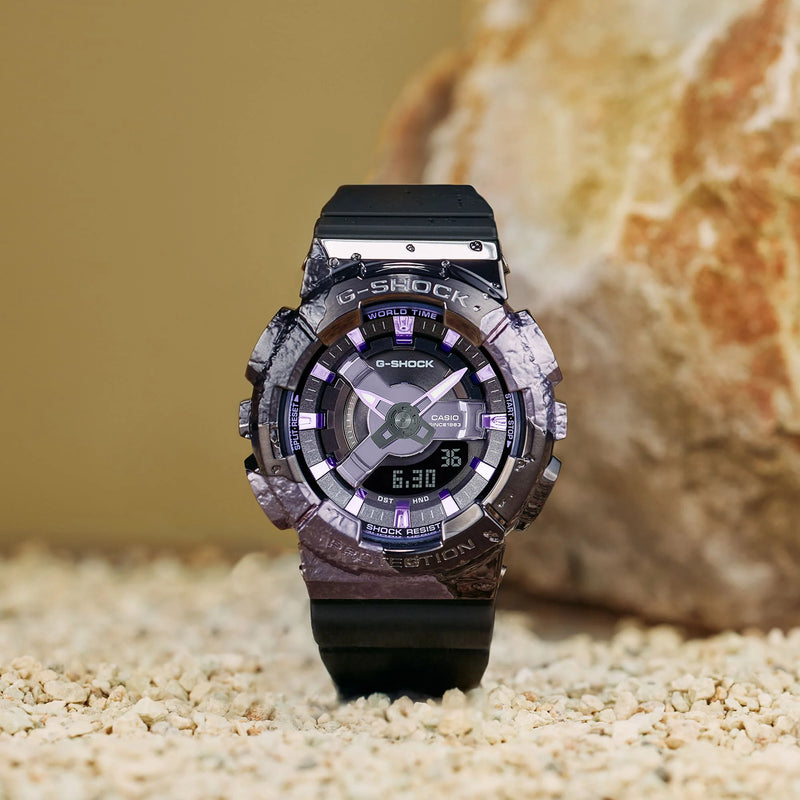 Casio G-Shock Men's Black & Purple Watch, Resin & Steel | Gm-S114gem-1a2er by i-watch