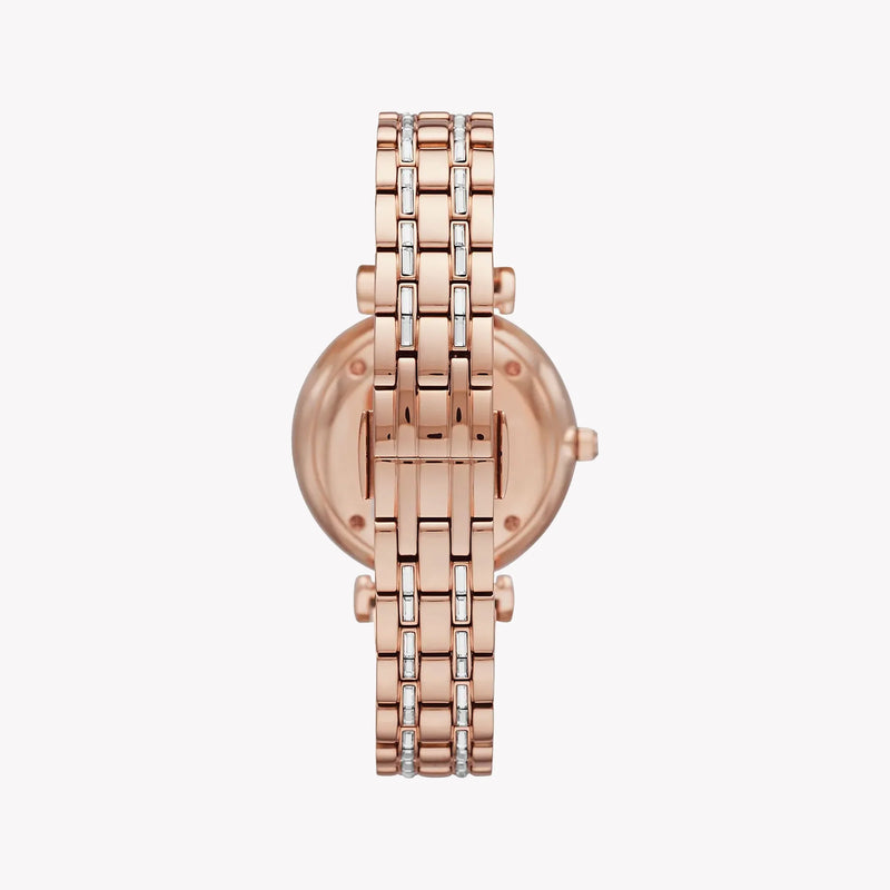 Emporio Armani Women's Rose Gold Watch, White Dial | Ar11294 by i-watch