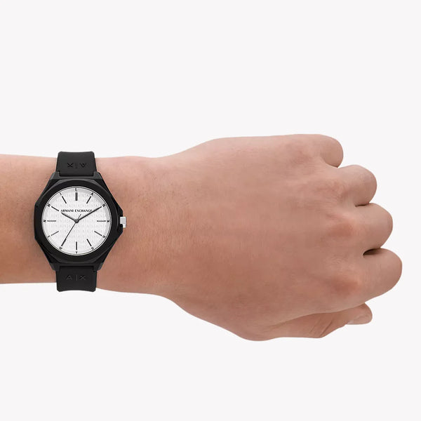 ARMANI EXCHANGE AX4600 - MODERN BLACK FIBERGLASS TIMEPIECE WITH WATER RESISTANCE-i-Watch-4