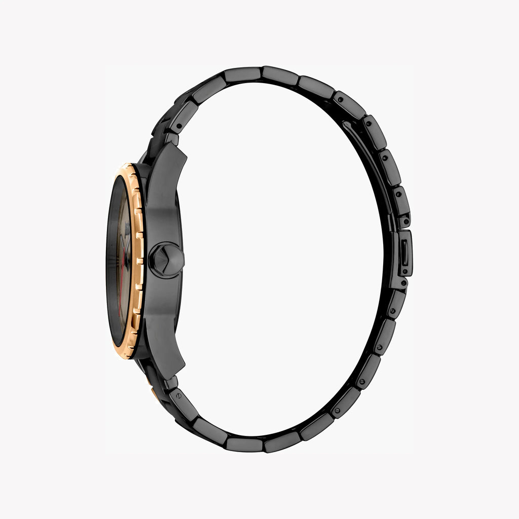 JUST CAVALLI JC1G082M0565 MEN'S ELEGANT BLACK & ROSE GOLD TIMEPIECE - SOPHISTICATED GRAY DIAL-i-Watch-2