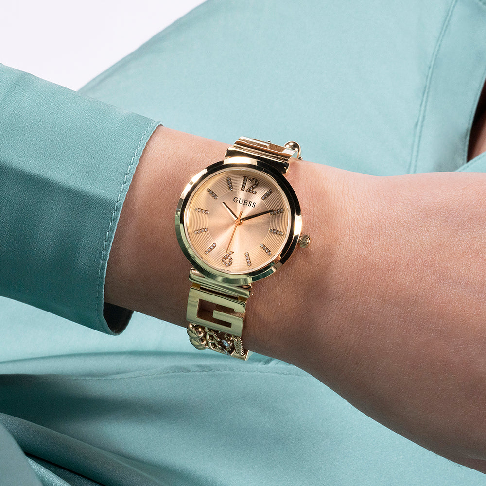GUESS GW0545L2 - CHIC GOLD GLAMOUR Women's Watch with Champagne Dial and Stylish Stainless Steel Band-i-Watch-4