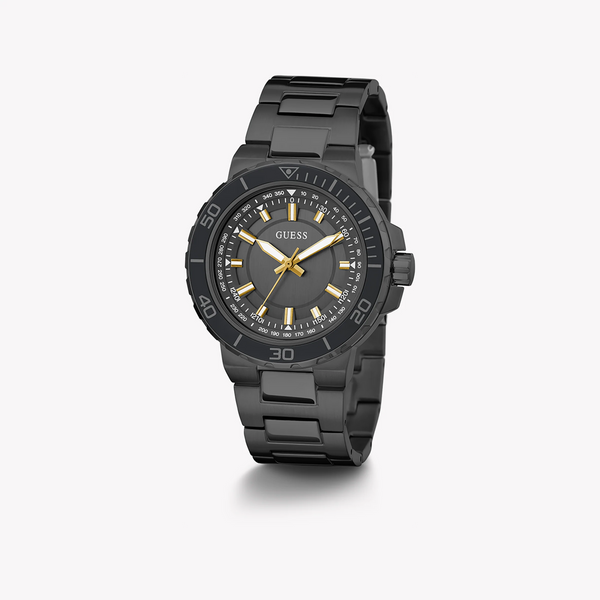 Guess Men's Black Stainless Steel Watch, Black Dial | Gw0426g3 by i-watch
