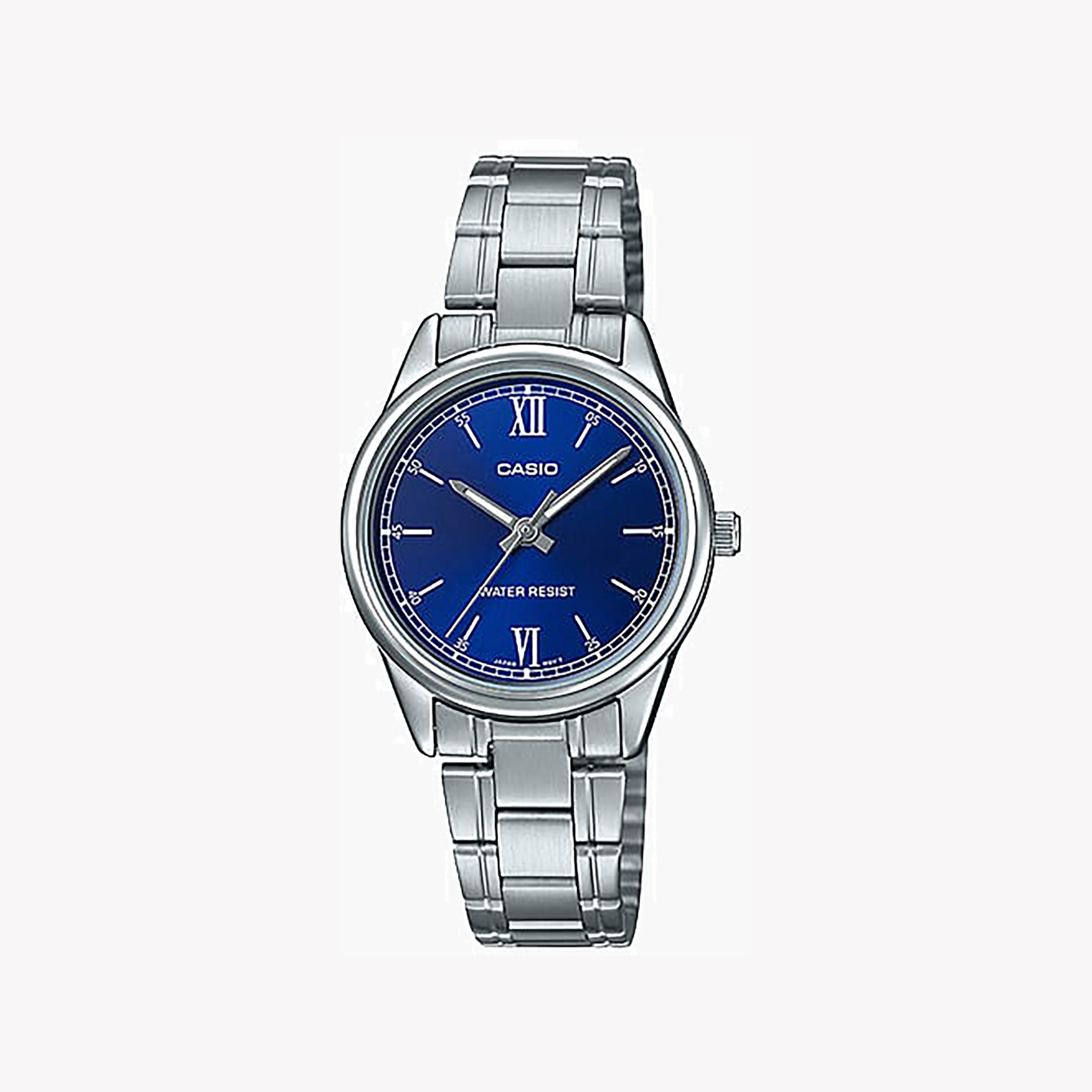 CASIO Women's Watch with Silver Stainless Steel Case and Silver Stainless Steel Band