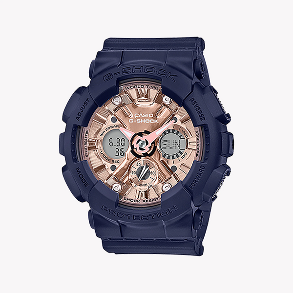Casio G-Shock Gma-S120mf-2a2dr - Bold Blue Adventure Timepiece For Women With Resin BAnd and Digital Dial by i-watch