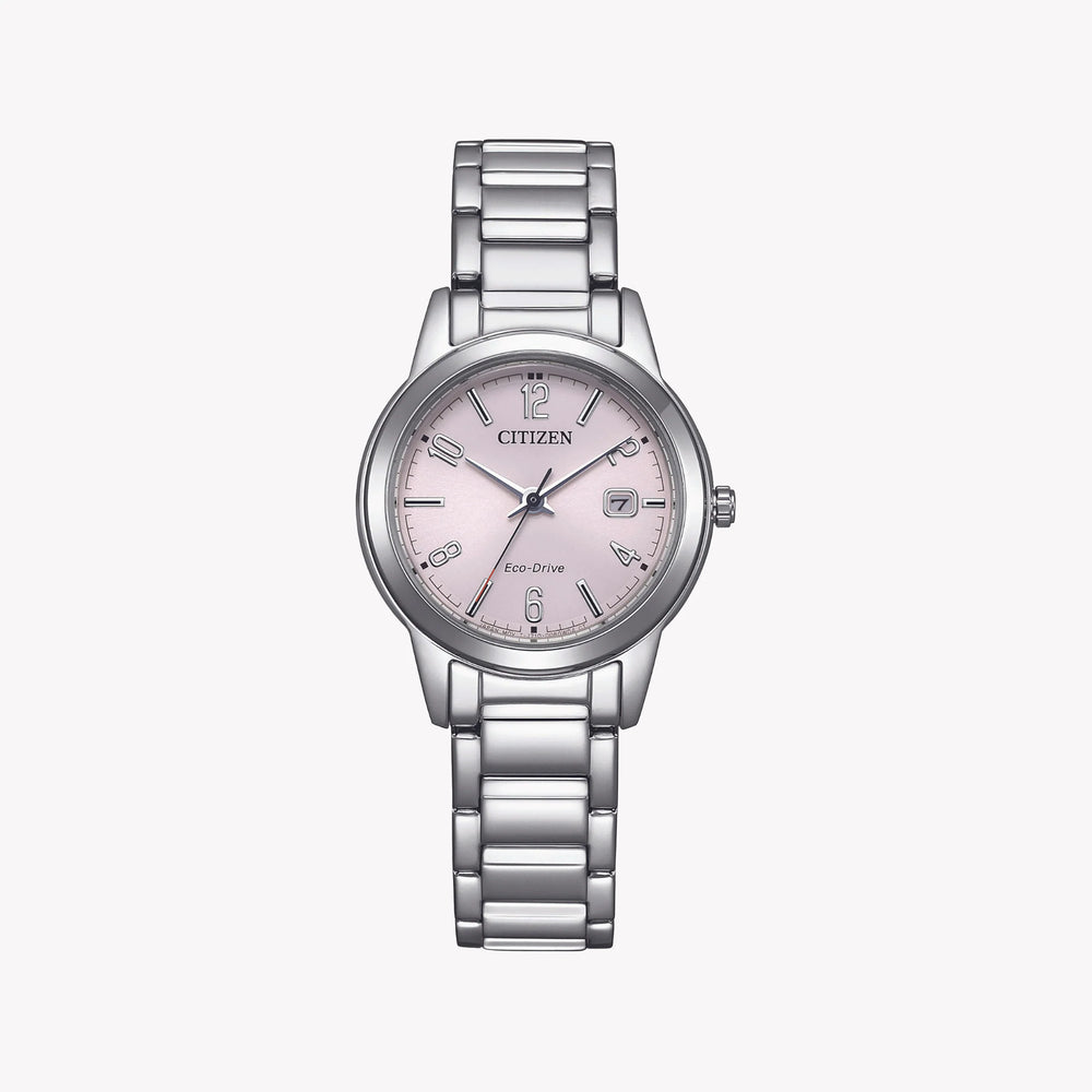 Citizen Women's Silver Watch, Pink Dial | Fe1241-71z by i-watch