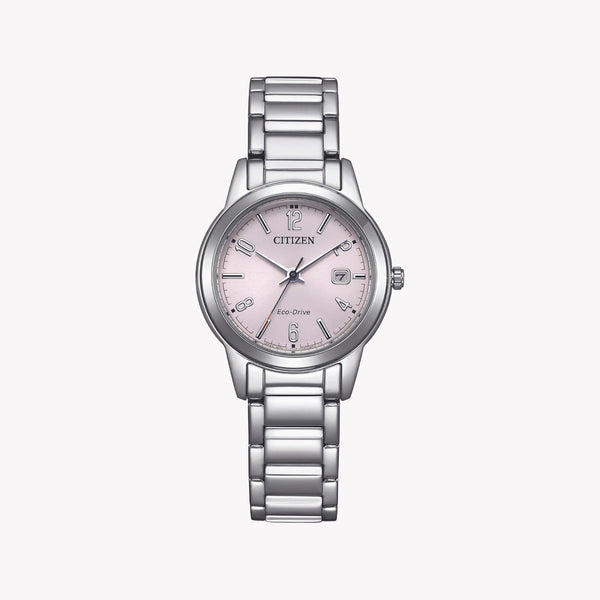 Citizen Women's Silver Watch, Pink Dial | Fe1241-71z by i-watch