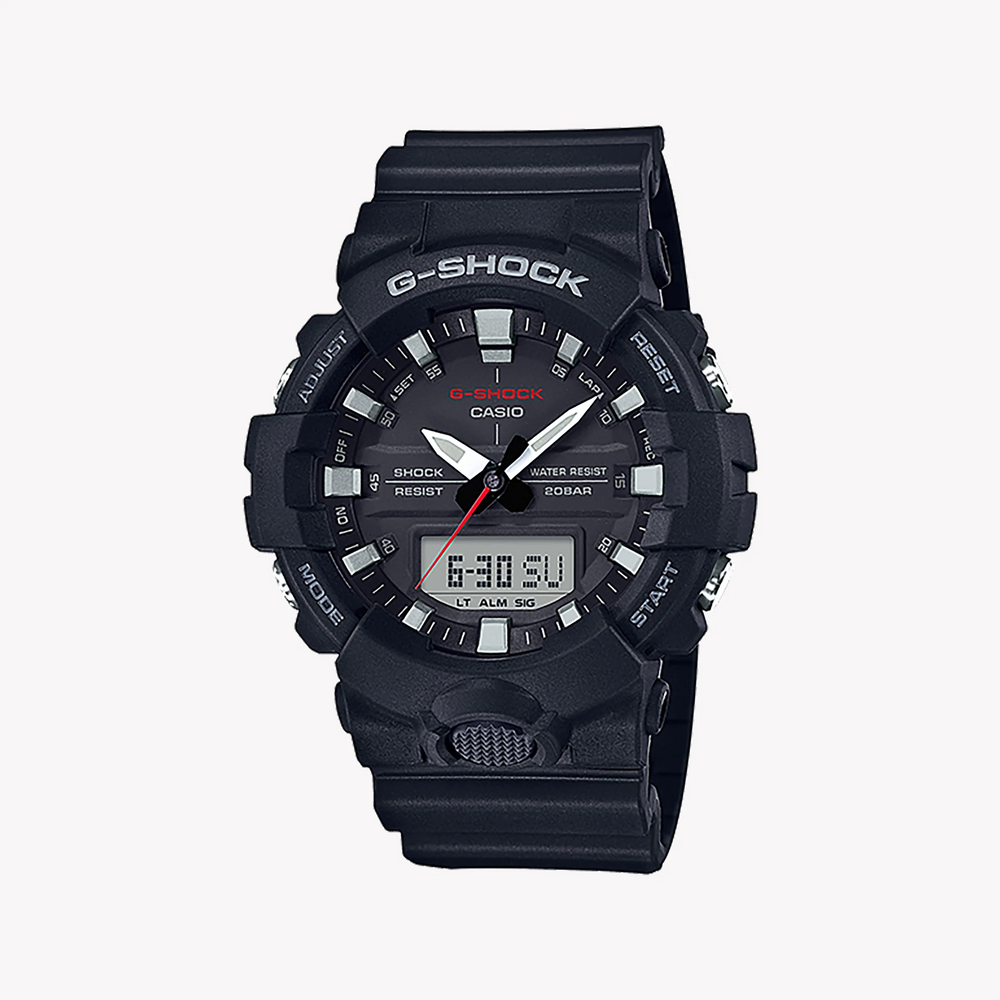 Casio G-Shock Ga-800-1a - Bold Functionality & Sporty Style Men's Watch With Black Resin BAnd and Dual Time Display by i-watch