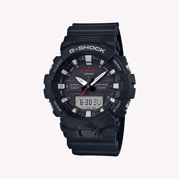 Casio G-Shock Ga-800-1a - Bold Functionality & Sporty Style Men's Watch With Black Resin BAnd and Dual Time Display by i-watch