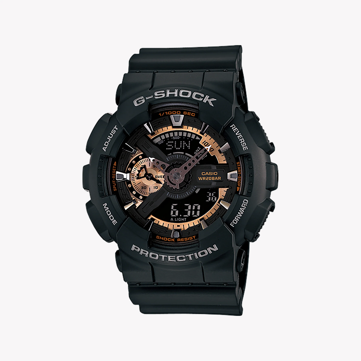 G-Shock Men's Black Resin Watch, Digital Dial | Ga-110rg-1a by i-watch
