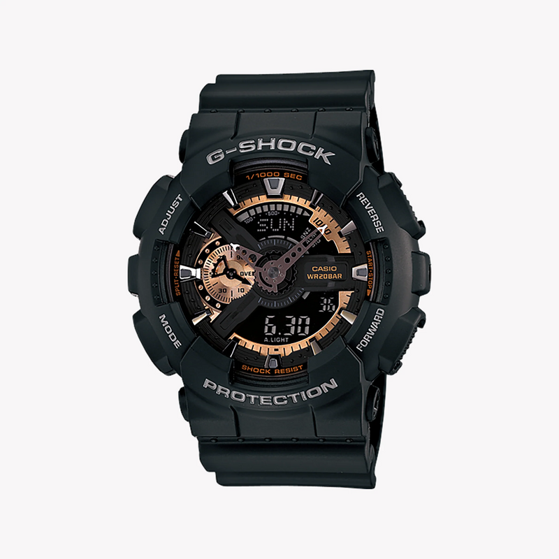 G-Shock Men's Black Resin Watch, Digital Dial | Ga-110rg-1a by i-watch