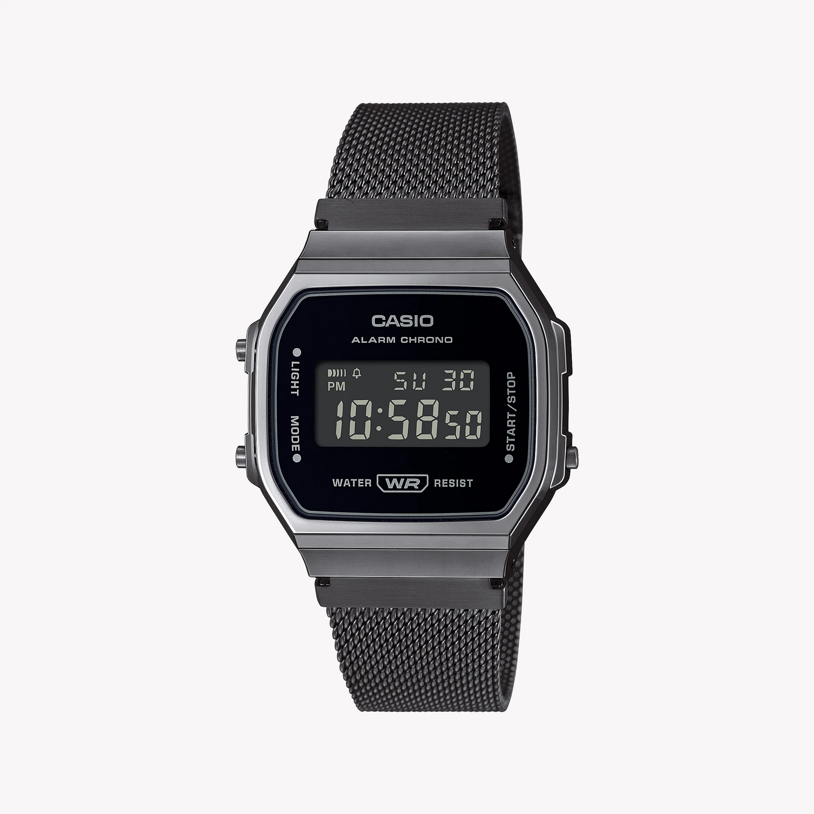 Casio Unisex Black Resin & Stainless Steel Watch | A168wemb-1bdf by i-watch