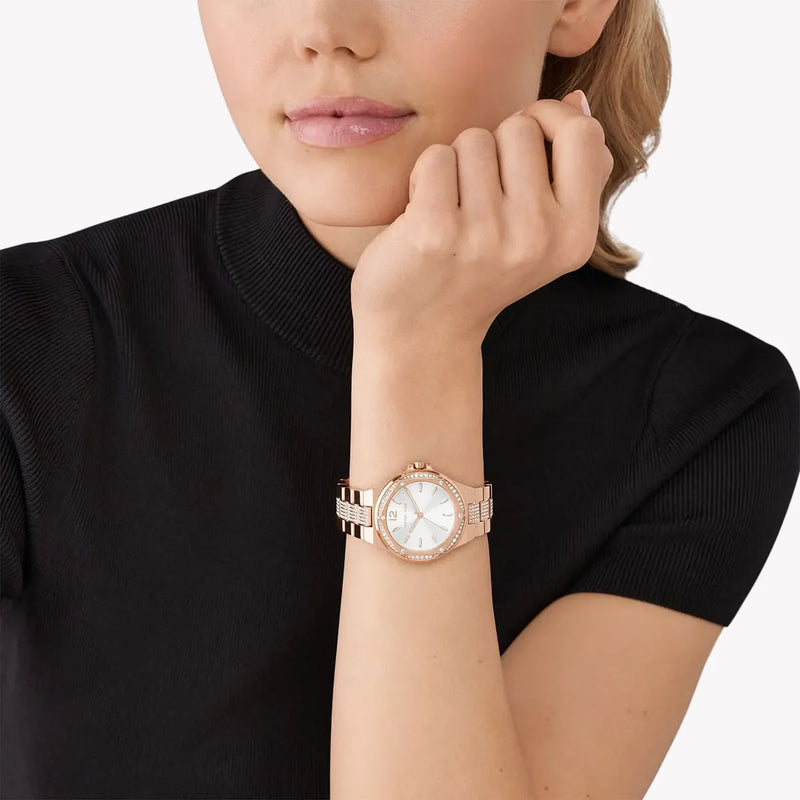 Michael Kors Women's Rose Gold Watch, White Dial | Mk7362 by i-watch