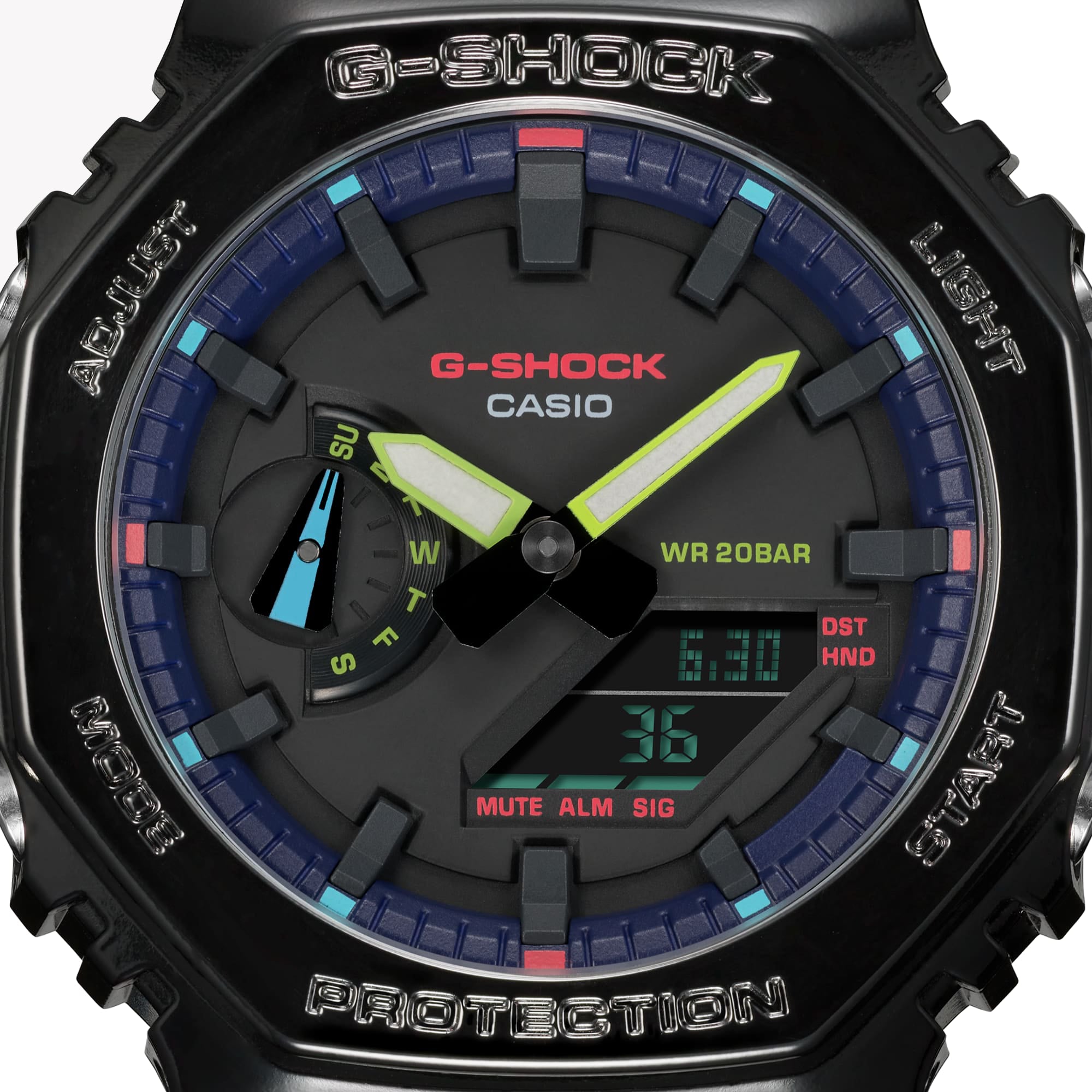 CASIO G-SHOCK GA-2100RGB-1A OAK Collection VIRTUAL RAINBOW SERIE Herrenuhr