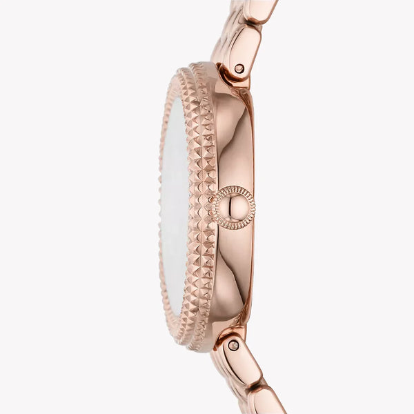Emporio Armani Women's Rose Gold Watch, Black Dial | Ar11432 by i-watch
