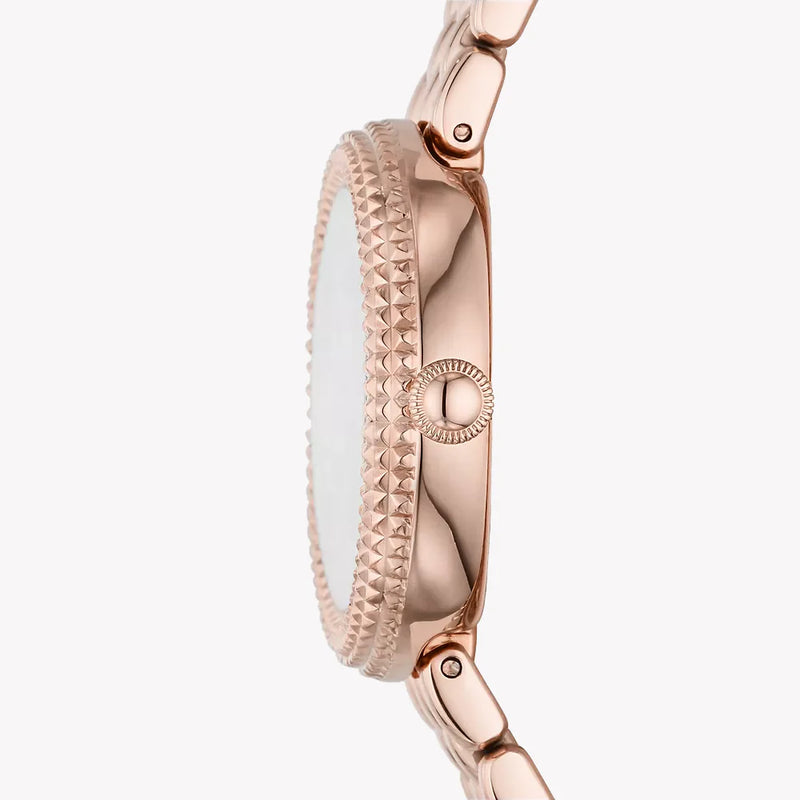Emporio Armani Women's Rose Gold Watch, Black Dial | Ar11432 by i-watch