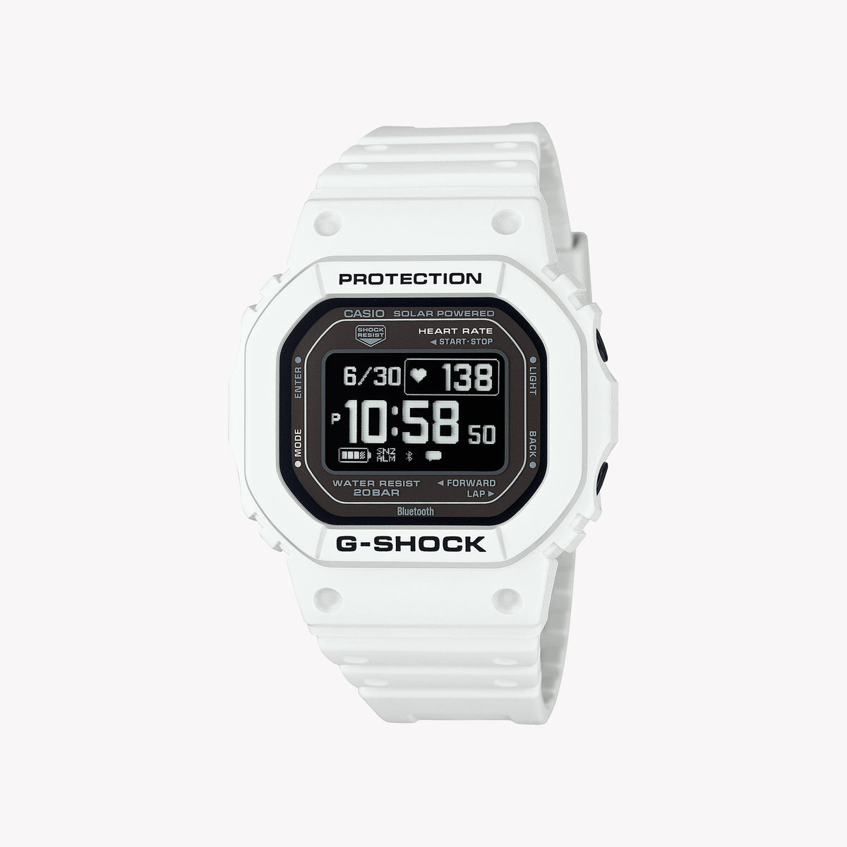 Casio G-Shock Men's White Resin Watch, Digital Display | Dw-H5600-7er by i-watch