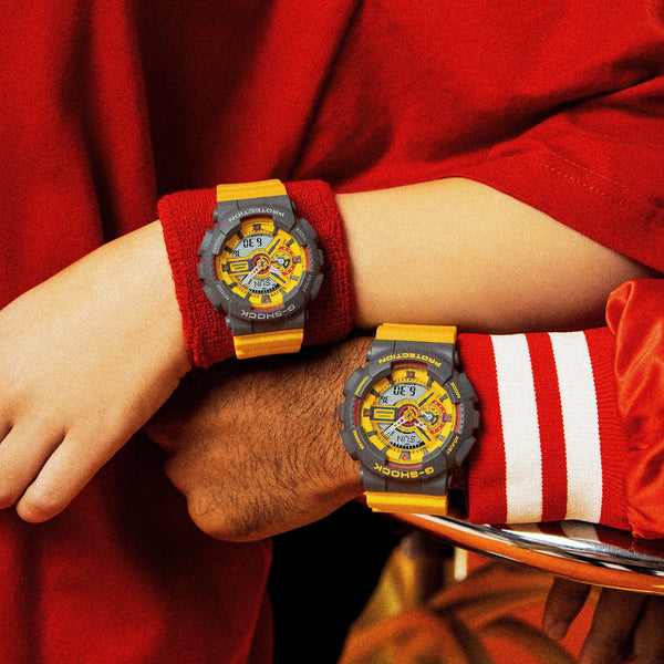 G-Shock Men's Gray Resin & Yellow Band Watch | Ga-110y-9adr by i-watch